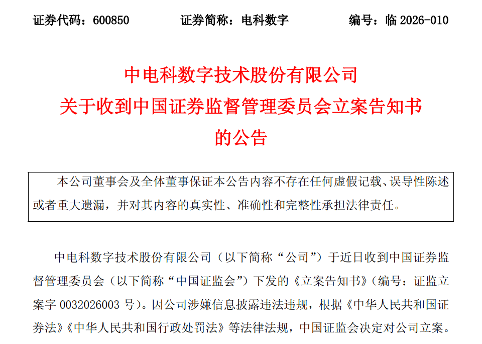 600850,突遭立案!